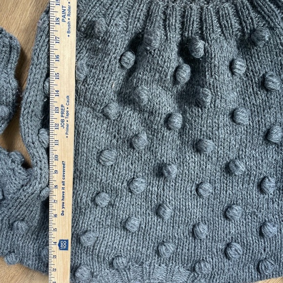 Italian wool Franco Garosi wool bubble knit sweater - Picture 2 of 5